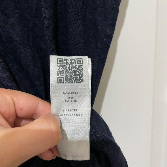 True Religion Applique 100% Linen T-Shirt S - Picture 5 of 6